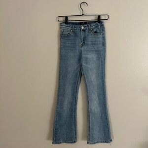 7 For All Mankind Girls Bootcut Jeans Size 10 Light Wash Youth Flared